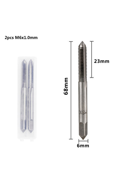 Choice1 2pcs M6x1.0 CMCP 2pcs M2 M3 M4 M5 M6 M7 M8 M10 M12 M14 M16 HSS Screw ...