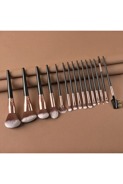 Choice4 15pcs Black Makeup Brushes Set Face Eyes Make Up Brush Eyelash Eyesha...