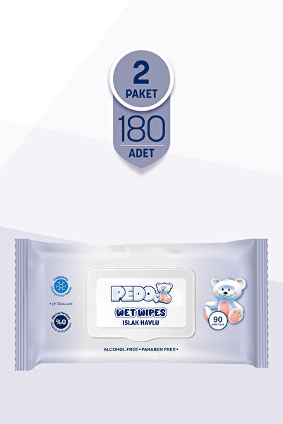 Pedo Klasik Islak Mendil 90'lı 2 Paket