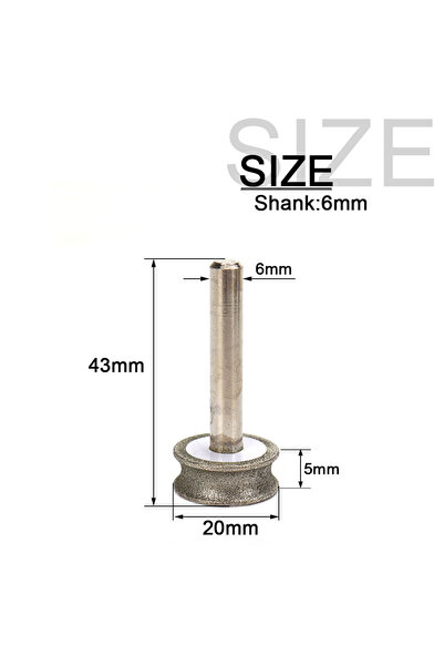 Choice1 قرص تجليخ ماسي صغير مقعر 150 مم 5 مم 2-12 مم، قرص تجليخ ذو حافة مستقي...