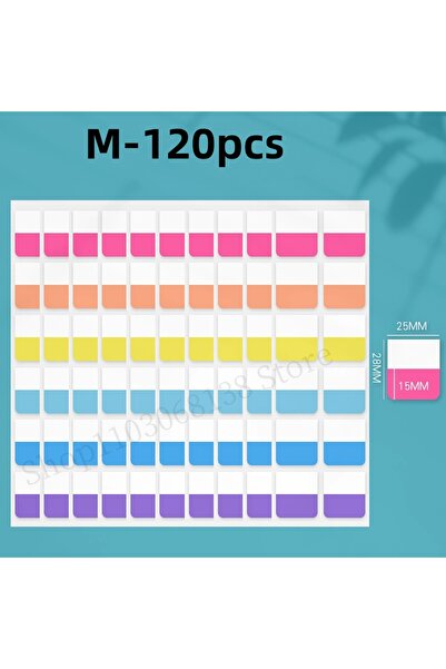 Choice4 Multicolor-M 240pcs Light Colors Sticky Index Sticker Tabs, 3 Sizes 6...