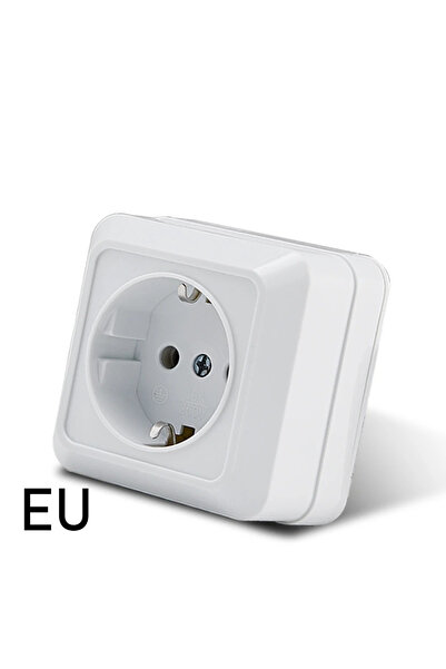 choice2 EU CT03 White Wall Mount Sket EU Standard Electrical Outlett Ground V...