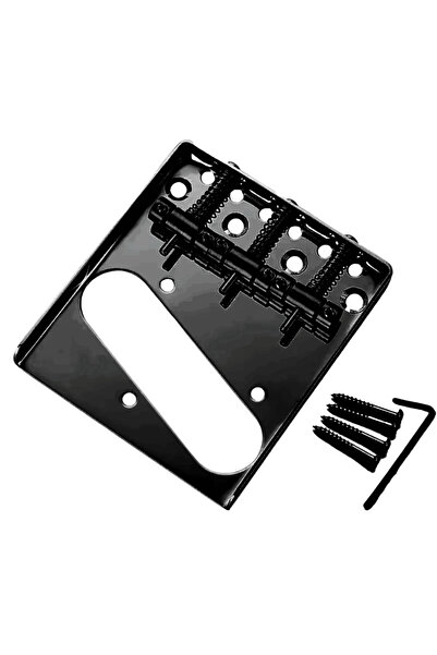 Choice1 Black-Black Pro Telecaster TL Bridge Upgrade | 6-Point Brass Saddles ...