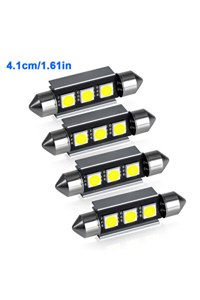 Choice4 4 قطع 41 مم، 2/4/6/10 قطع، مصابيح إضاءة قراءة LED بيضاء 12 فولت، مقاس...