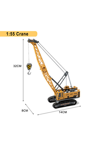 Choice5 Crane Engineering Diecast Toys for Boys Alloy+Plastic Tractor Excavat...