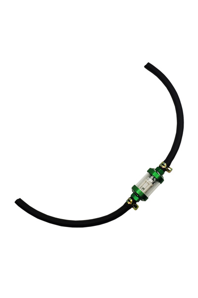 Choice1 فلتر وقود داخلي أخضر 8 مم للدراجات النارية، فلاتر بنزين + خرطوم خط وق...