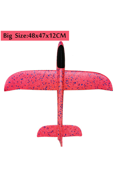 choice2 48 طائرة حمراء كبيرة من الفوم، طائرة شراعية يدوية، طائرة بالقصور الذا...