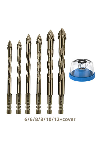 Choice8 6 6 8 10 12 cover Four-Edge Eccentric Drill Bit High-Hard Alloy Upgra...