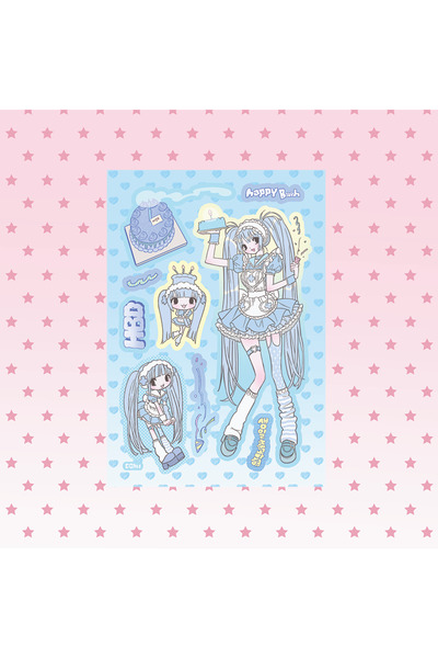 Choice23 08 1/32PCS Korean New Domi Sticker Book Inner Pages Cute Girl Sticke...