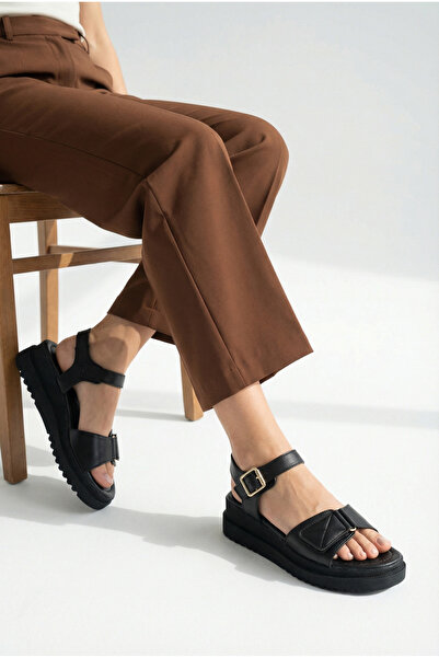 Riccon Women's Sandals 0012804 Black