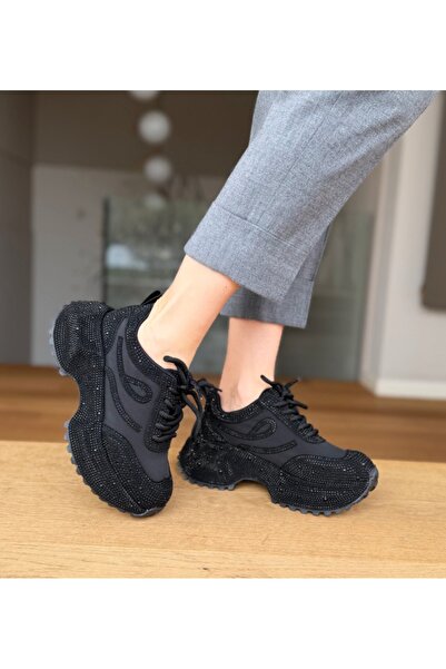 BENOTTİ Teea Black Women's Sneakers Size 40