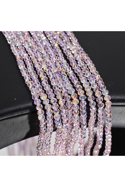 Choice36 4mm110pcs 39 110Pcs 4MM Artificial Crystal Glass Beads Flat Round Cl...