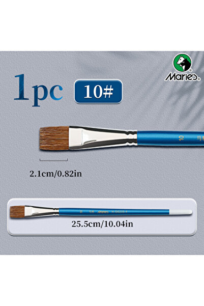 Choice6 مجموعة فرش طلاء مسطحة من ماري، متوفرة بـ 10 أو 12 مقاسًا، مناسبة للرس...