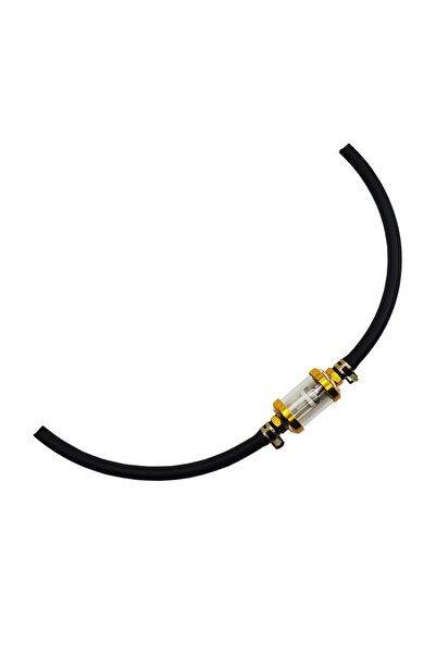 Choice3 فلتر وقود داخلي ذهبي 8 مم للدراجات النارية، فلاتر بنزين + خرطوم خط وق...