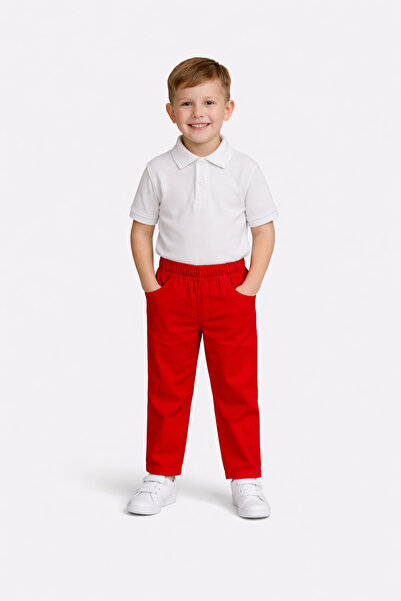 Nacar Erkek Çocuk Esnek Bel Lastikli Pantolon 23 Nisan 29 Ekim Gösteri Kıyafeti