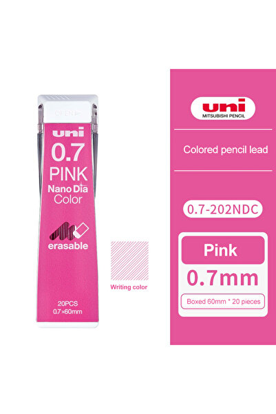 Choice3 Pink 1pcs Japan UNI Color Lead 0.7mm Erasable Mechanical Pencil Refil...