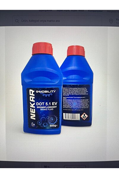 Dot5.1 Ev 500ML. Fren Hidrolik Yağı