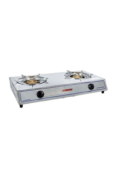 Geepas 2-Burner Gas Stove with Auto Ignition Stainless Steel Body | Model No ...