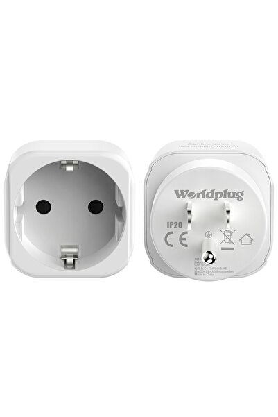 Choice7 110-250V 1 EU to US 2 piece universal travel adapter EU to USA UK Aus...