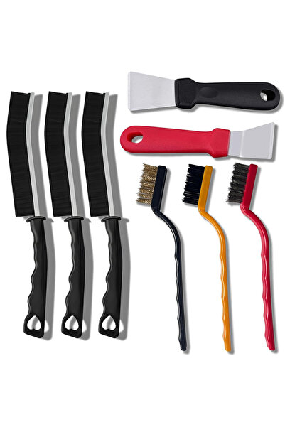 Choice1 مجموعة فرش مكونة من 8 قطع، مجموعة فرش تنظيف الشقوق في المطبخ المنزلي،...