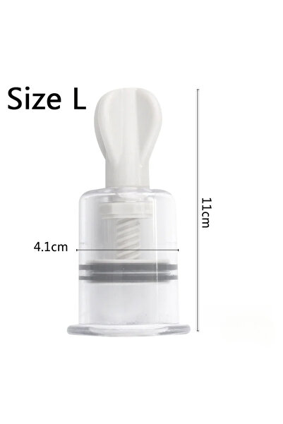 Choice3 L Vacuum Suction Cupping Cup Nipple Enhancer Massage Vacuum Cans Plas...