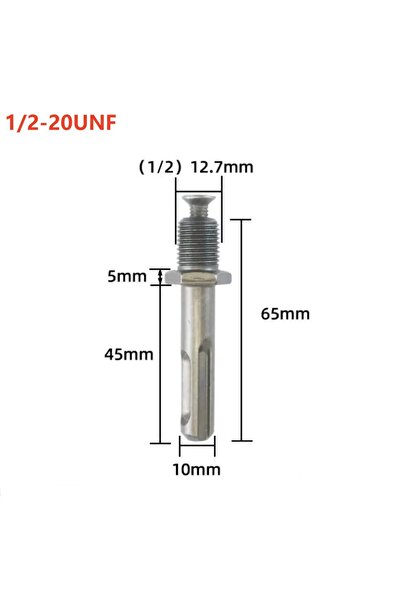 Choice6 12.7mm SDS Plus Drill Chuck Quick Change Adapter 1/2-20UNF 3/8-24UNF ...