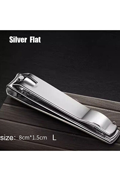 Choice8 مقص أظافر فضي مسطح على شكل حرف L مع مبرد أظافر، مقص أظافر حاد، مصنوع ...