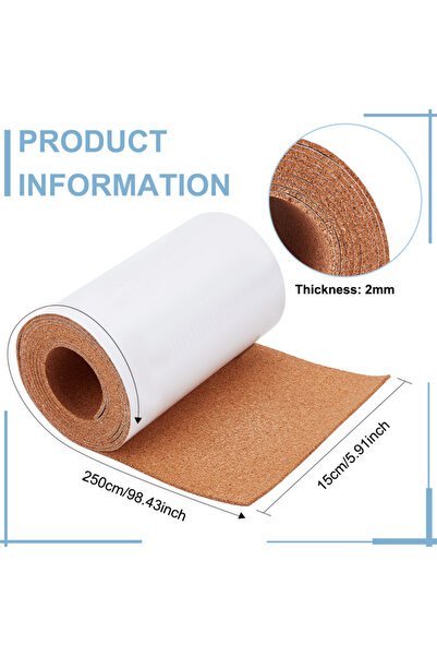 Choice5 AECH04-10300 لفافة فلين، ألواح فلين سميكة الظهر، حصيرة فلين قوية للجد...