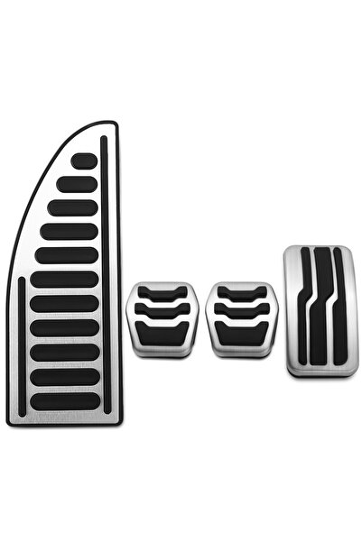 choice2 4 قطع من أغطية دواسات الوقود والفرامل الداخلية للسيارة من الفولاذ الم...