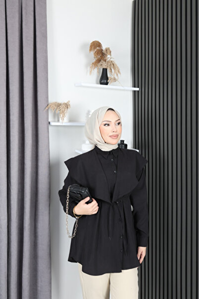 Nergis Neva Butik New Season Cape Modal Tunic