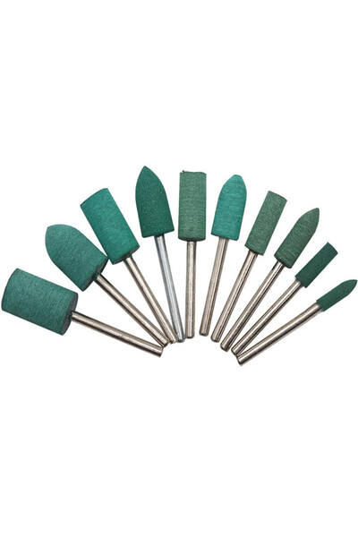Choice Rubber Head 10PCS Ceramic Wool Felt Grinding Head Polishing Abrasive W...