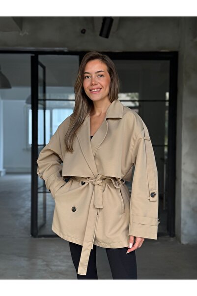 Dominatrend Ara Boy Düğme Detay Trençkot