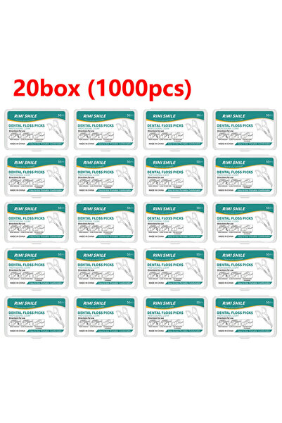 Choice5 C607-20 علبة 1/2/3/5/10 علب خيط أسنان محمول للاستخدام مرة واحدة، أعوا...