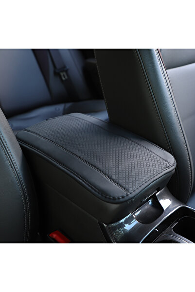 Choice7 Black 1 PU Comfortable Embossed Waterproof Anti-fouling Car Armrest C...
