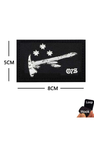 Choice HK108-12-Axe FOG رقعة تكتيكية للمراقبة الأمامية، شارة معنوية، بلاكبيرد...