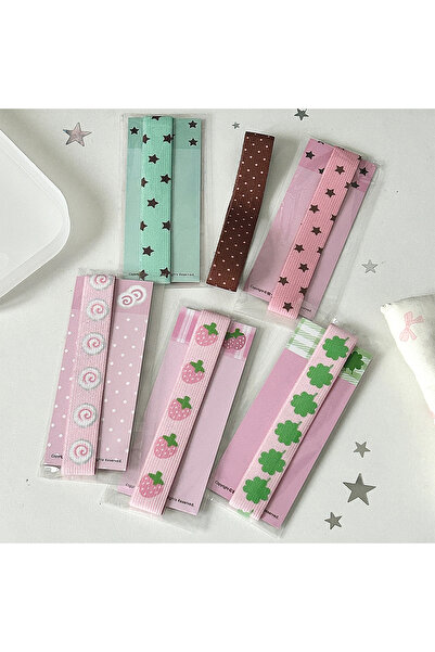 Choice5 6PCS ALL IN Elastic Strap for A7 M5 Planner Notebook Cute Star Decora...