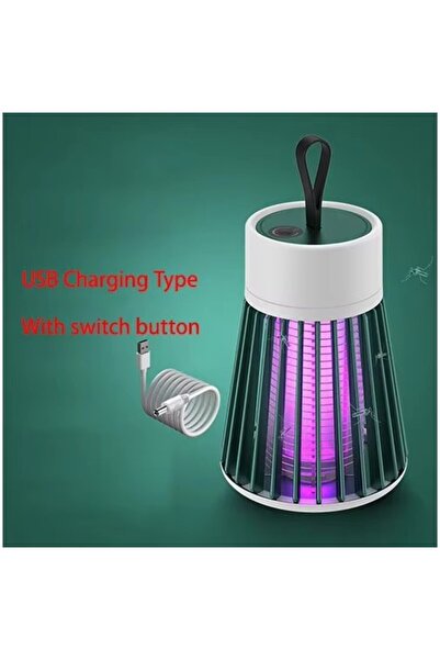 Choice12 مصباح طارد للبعوض قابل لإعادة الشحن (أخضر) يعمل بالأشعة فوق البنفسجي...