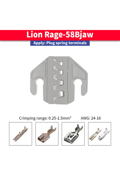 Choice4 SN-58B F JAW Anti slip handle crimping tool pliers 4mm slot claw for ...