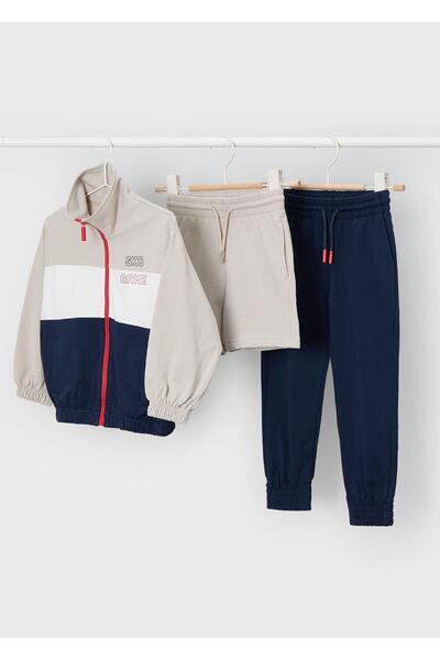 MAYORAL Set trening cu două fire pentru băieți, 3 piese, bleumarin