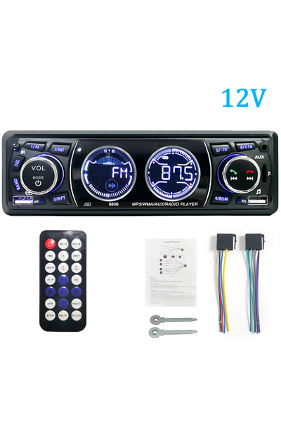 Choice3 12V Radio SINOVCLE Car Radio 1din Audio Bluetooth Stereo MP3 Player F...