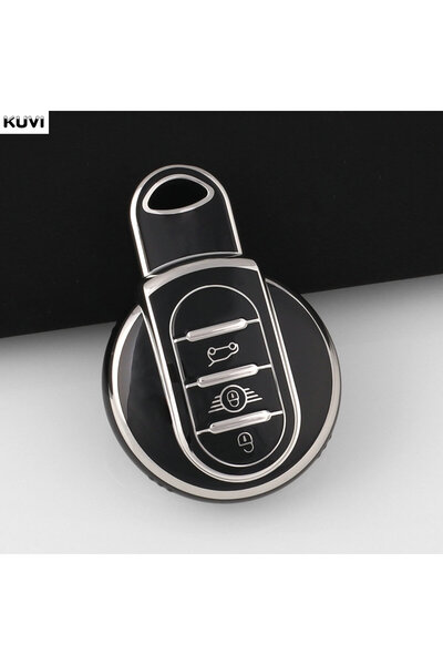 Choice Black NEW TPU Car Key Shell Fob Cover Keychain For BMW MINI COOPER S O...