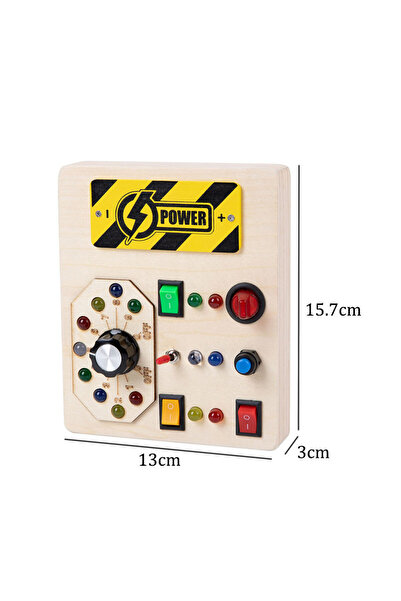Choice8 لوحة أنشطة مونتيسوري MY10012A، ألعاب أطفال، مفتاح إضاءة LED، محاكاة ع...