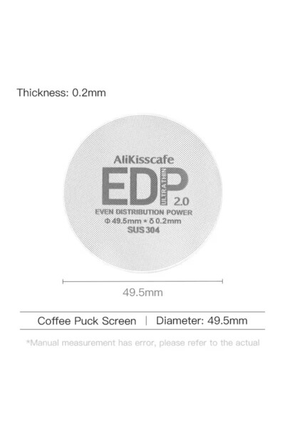 Choice6 1pc 49.5mm EDP2.0 AliKisscafe 58mm to 49mm Step Down Coffee Filter Ba...