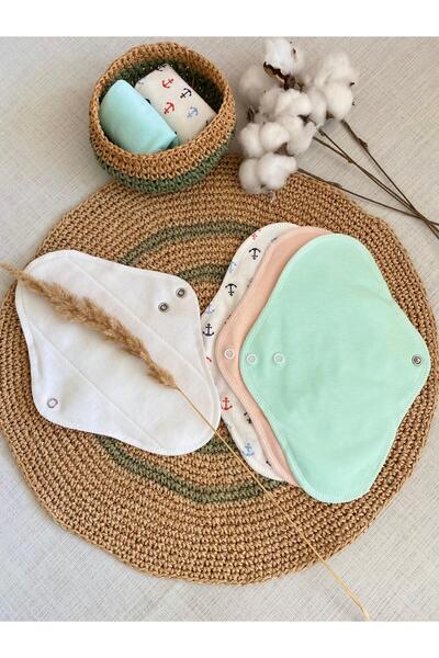 ECOSOFT Yıkanabilir Doğal Kadın Pedi Normal 3'lü %100 Pamuk ve Bambu