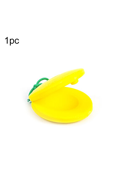 choice2 كاستنيت موسيقي خشبي أصفر اللون، قطعة واحدة، آلة إيقاعية، أدوات ترفيهي...