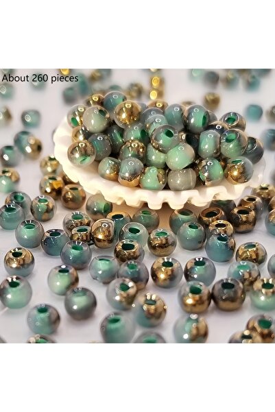 Choice13 4mm 12 DIY handmade jewelry materials with round beads, colorful bea...