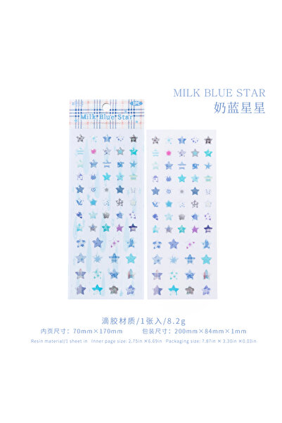 Choice3 ملصقات راتنجية بتصميم نجمة خماسية رائعة من سلسلة كاندي ستار من BU 4 D...