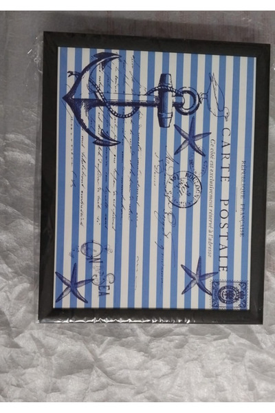 esdekor Sailor Patterned Enjoyment Tray with Cushion Breakfast Tray