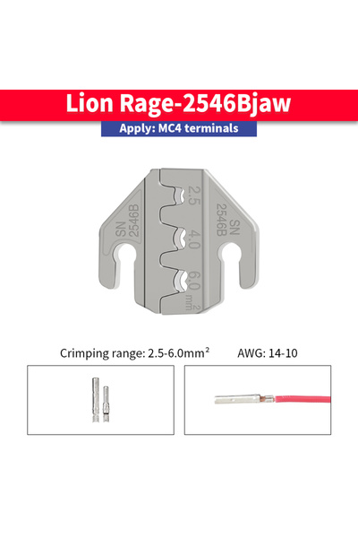 choice2 SN-2546B F JAW Anti slip handle crimping tool pliers 4mm slot claw fo...