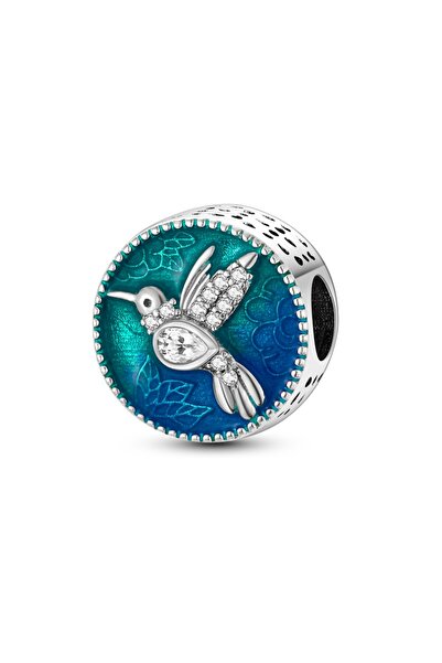 Choice6 KTC268 925 Sterling Silver Charms Birds Hummingbird Beads Fit Origina...